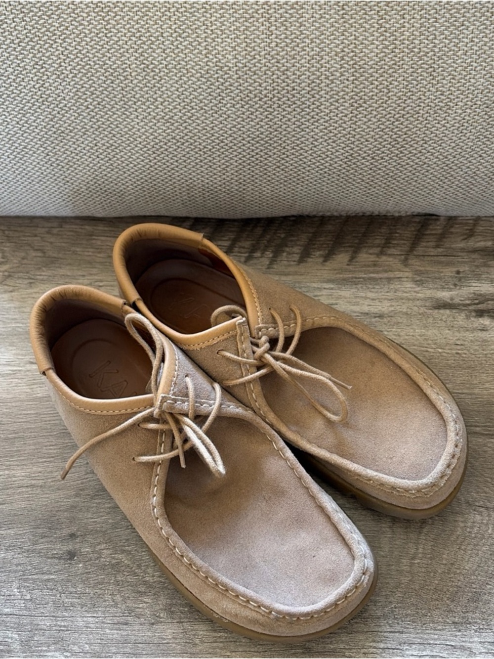 Men's Tan Suede Chukka Moc Toe Boots